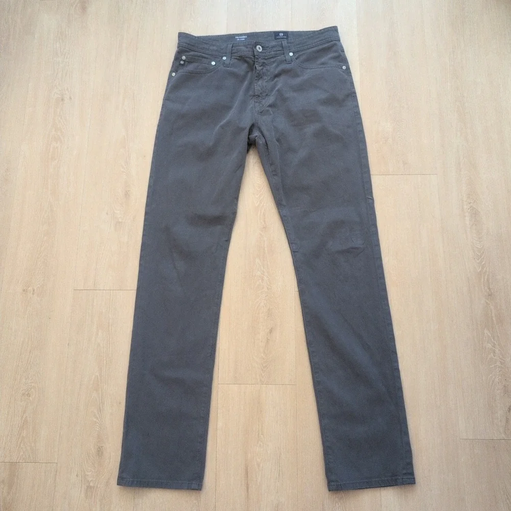 AG Adriano Goldschmied The Everett Slim Straight Pants Mens Grey 35x32.5